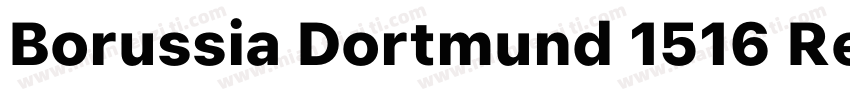 Borussia Dortmund 1516 Regular字体转换